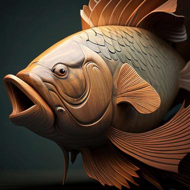 3D model Buffalo fish (STL)